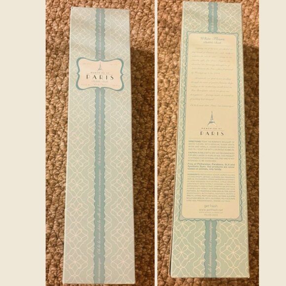 Paris White Fleurs Bubble Bath by GetFresh **New in Box** - Picture 1 of 3
